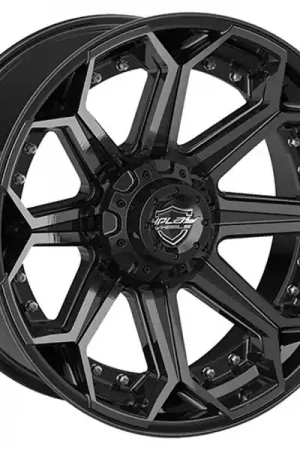 4Play Wheels 4P80R Brushed Black 20x10 -24mm Offset 5x127 (5x5),5x139.7 (5x5.5) Last Chance