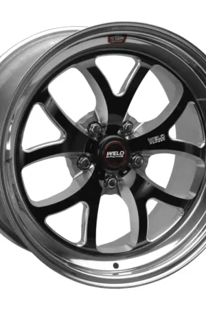 Crafted Weld S76 18x10 / 5x4.75 BP / 4.6in. BS Black Wheel (High Pad) - Non-Beadlock