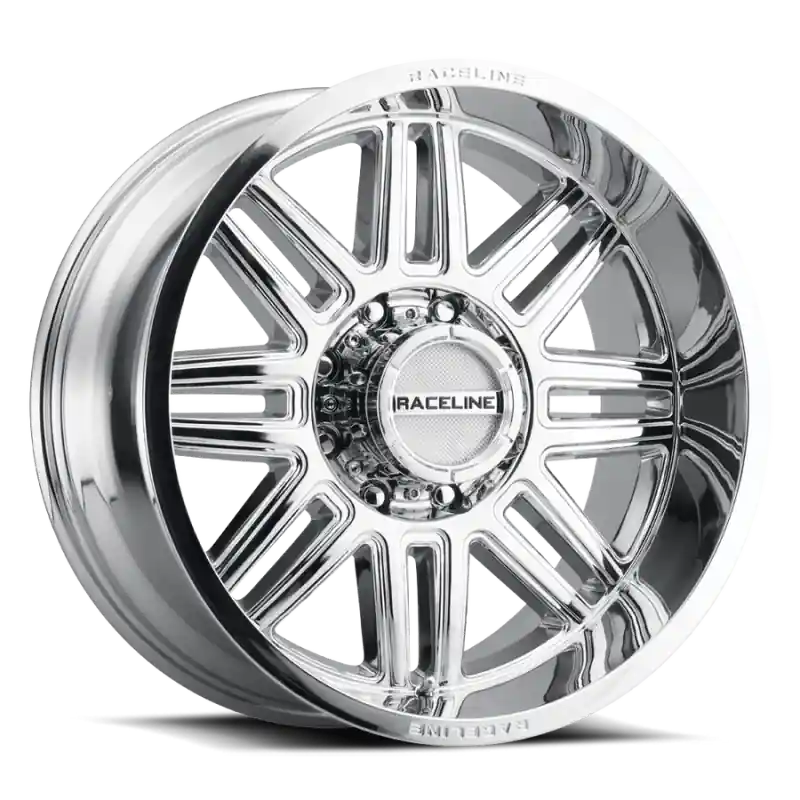 Fan Favorite Raceline 948C Split 20x12in / 8x165.1 BP / -44mm Offset / 125.2mm Bore - Chrome Wheel
