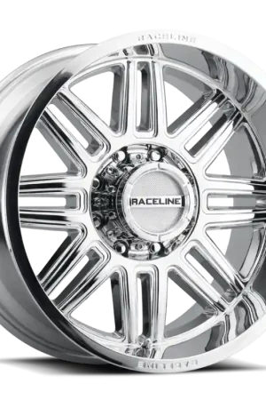 Money Back Guarantee Raceline 948C Split 16x8in / 6x139.7 BP / 0mm Offset / 106.1mm Bore - Chrome Wheel