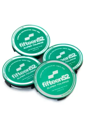 Fifteen52 Super Touring (Chicane/Podium) Center Cap Set of Four - Green/Chrome Top Rated