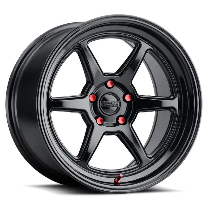 Special Discount Kansei K14B Roku 18x9.5in / 5x114.3 BP / 22mm Offset / 73.1mm Bore - Gloss Black Wheel