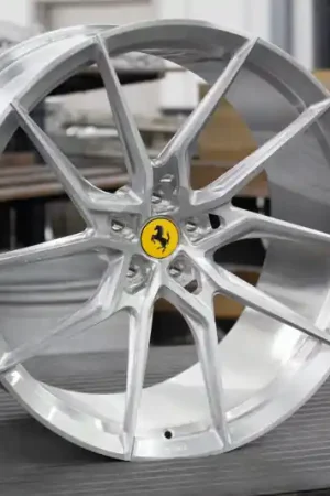 Affordable Vossen x Novitec NF8 22x12in - 5x114.3 BP - ET33 - Brushed Gloss Clear Ferrari 488 / F8 Rear Wheel