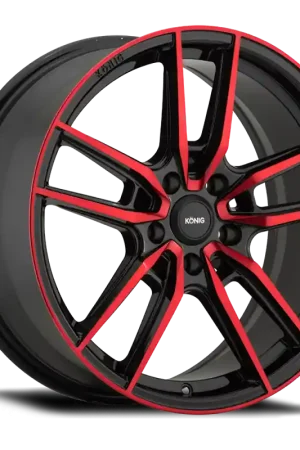 Konig Myth 18x8 5x100 ET43 Gloss Black w/ Red Tinted Clearcoat Shop Now