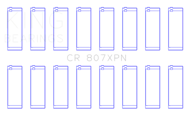 King Engine Bearings Chevy LS1/LS6/LS3 Performance Rod Bearing Set - Size STDX Limited Time