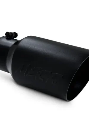 Limited Edition MBRP Universal Tip 6 O.D. Dual Wall Angled 4 inlet 12 length - Black Finish