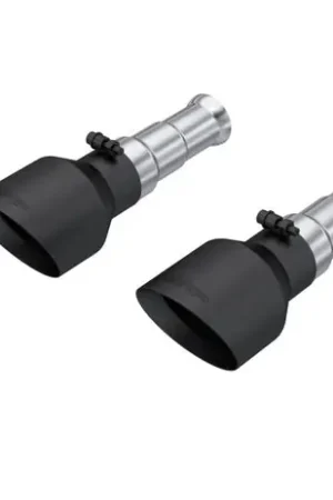 MBRP 19-24 Ram 1500 Classic 5.7L Hemi 5in OD Dual Wall Angle Cut T304 BLK CB Exhaust Tips - Pair Free Returns