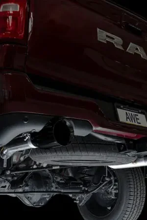 AWE 25+ RAM 1500 3.0TT 0FG Catback Touring Exhaust - Diamond Black Tips Direct From Manufacturer