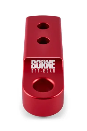 Brand New Borne Off-Road CNC Hitch Receiver Shackle 2in Red