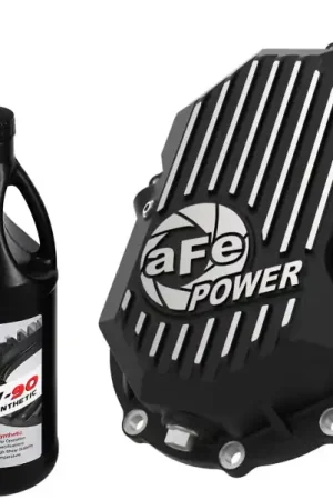 Big Sale AFE Power 11-18 GM 2500-3500 AAM 9.25 Axle Front Diff Cover Black Machined w/ 2 Qts 75w90 Oil