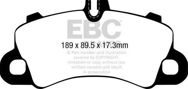 EBC 2018+ Porsche Cayenne (3rd Gen) 3.0L Turbo Bluestuff Front Brake Pads Next Day Delivery