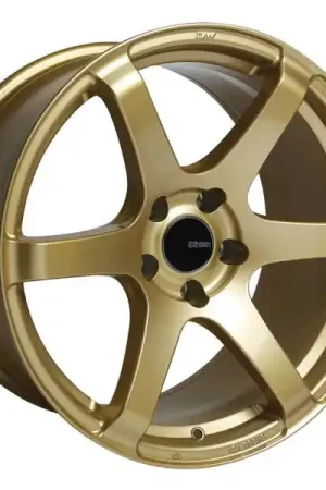 Professional Grade Enkei T6S 17x8 45mm Offset 5x100 Bolt Pattern 72.6 Bore Gold Wheel