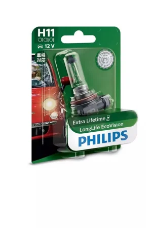Philips 12362LLECOB1 LongLife EcoVision 12V H11 55W Globe (Single) Clearance