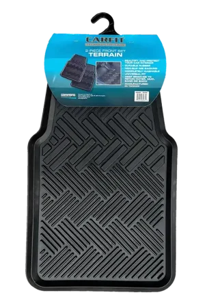 Seasonal Sale CarFit Terrain Black 2 Piece Front Rubber Floor Mats - 4560081