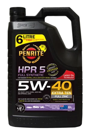 Penrite HPR 5 5W-40 Full Synthetic Engine Oil HPR5 6L - HPR05006 (Pickup Only) Don’t Miss Out