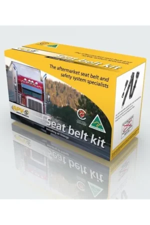 APV Safety Products 90\\/90 On-Pillar Retractor 3.2m Lap Sash Seat Belt with 250mm Stalk Type Lower Strap and Fasteners (Black) - K6241 New Arrival