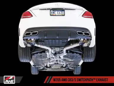 Place Order AWE Tuning Mercedes-Benz W205 AMG C63/S Sedan SwitchPath Exhaust System - for DPE Cars - 3025-31036