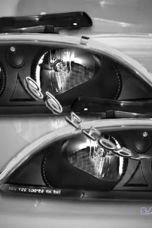 Same Day Shipping Black Blue Pro Headlights