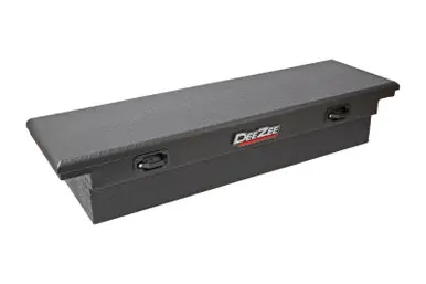 Deezee Universal Tool Box - Red Crossover - Single Lid Black BT Pull Handle (Low/Txt Blk) - DZ10170LTB Order Now