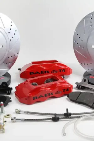 Baer Brakes 4301597S Baer Brakes 13" Track4 Front Brake Kit, Silver, SDZ Limited Edition