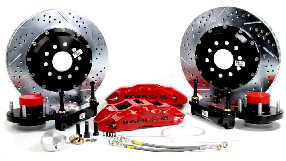 Baer Brakes 4261582R-1X Baer Brakes 15" Extreme+ Front Brake Kit, Red, Slot, Std. Studs Next Day Delivery