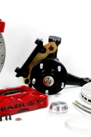 Baer Brakes 4301403MG-X1 Baer Brakes 13" Track4 Front Brake Kit, Monster Green, SDZ, ARP Studs Crafted