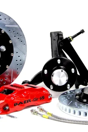 Baer Brakes 4301369CY-11 Baer Brakes 14" Extreme+ Front Brake Kit, Comp Yellow, Slot, ARP Studs Exclusive
