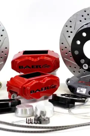 Baer Brakes 4261357S-1X Baer Brakes 11" SS4+ Front Brake Kit, Silver, Slot, Std. Studs No Minimum Order