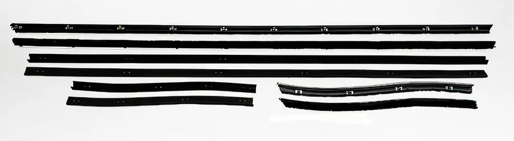 Window Sweeps Weatherstrip for 1968 Mercury Montego Black Front Rear Left Right Exclusive