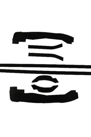 Best Seller Splash Shield for 1965-1966 AMC Ambassador Masticated Rubber Standard Front 2pcs