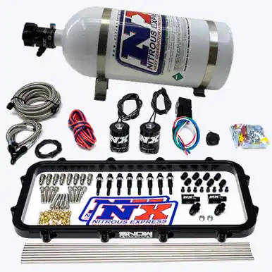 Nitrous Express Holley Hi-Ram Dry Direct Port Plate Nitrous System w/ 10lbs Bottle - 20963-10 Instant Buy