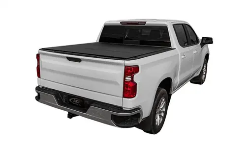 Holiday Sale Access LOMAX Tri-Fold Tonneau Cover Black Urethane Finish 2019-2026 Silverado / Sierra 1500- 5ft 8in Bed - B3020079