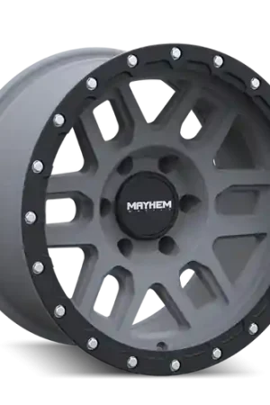 Mayhem 8304 Delta 20x9 / 5x127 BP / -12mm Offset / 78.1mm Hub Matte Gunmetal w/Matte Black Lip Wheel Wholesale