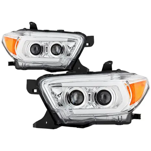 Spyder Signature Toyota Tacoma 2016-2022 TRD Model Projector Headlights-Chrome (PRO-YD-TT16V1-SEQ-C) Bargain