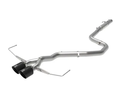 aFe Takeda Exhaust Cat-Back 19-20 Hyundai Veloster 304SS Black Dual Tips Exhaust - 49-37011-B New Release