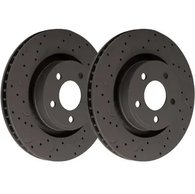 Get Yours Talon Cross Drilled And Slotted Brake Rotors