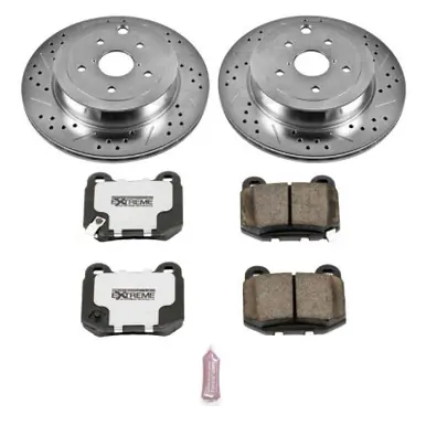 Power Stop 08-14 Subaru Impreza Rear Z26 Street Warrior Brake Kit Modern