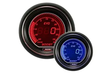 Prosport EVO Series 52mm Electrical Boost Gauge (Red / Blue) Limited Time