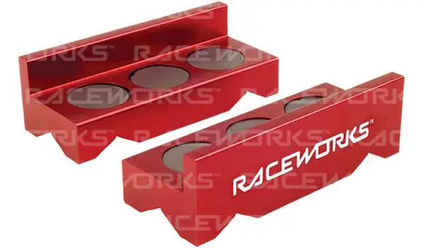 Raceworks Billet Aluminium Vice Jaws - Red Editor’s Pick