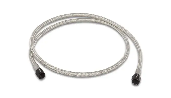 Vibrant Performance Univ Oil Feed Kit 3ft Teflon lined S.S. hose with two -4AN female fittings preassembled Budget