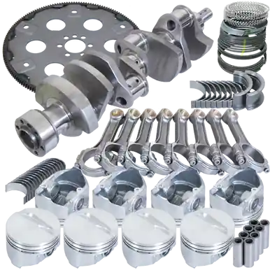 Exclusive Offer Eagle Chevy 350 1Pc 3.750in Crank 5.700in I-Beam Rods 4.060in Pistons 168 Tooth FP Balanced Assembly - B13055L06068