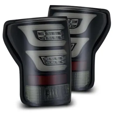 AlphaRex 07-13 Toyota Tundra PRO-Series LED Tail Lights Jet Black - 670010 New Release