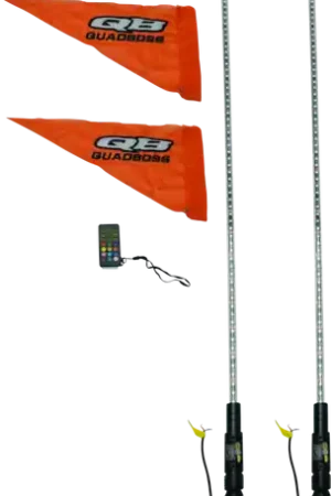 Today Only QuadBoss Qb 4Ft Clear Dual Whip Rmte - 609659