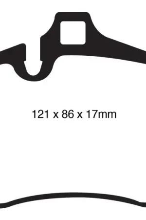 Money Back Guarantee EBC EBC 07-08 Porsche 911 (997) (Cast Iron Rotor only) 3.6 Carrera 2 Yellowstuff Front Brake Pads