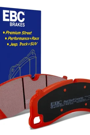Reduced Price EBC EBC 2016+ Porsche 911 (991/992) Carrera S 3.0TT (Cast Iron Rotor Only) Redstuff Front Brake Pads