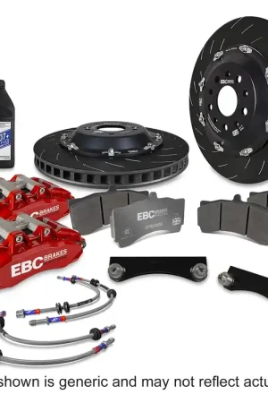 EBC EBC Racing 07-13 BMW M3 (E90/E92/E82) Red Apollo-6 Calipers 380mm Rotors Front Big Brake Kit Final Sale