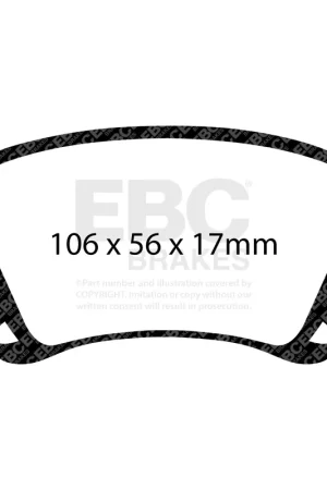 Last Chance EBC EBC Racing 12-14 Volkswagen Golf R (Mk6) 2.0T RP-X Race Rear Brake Pads