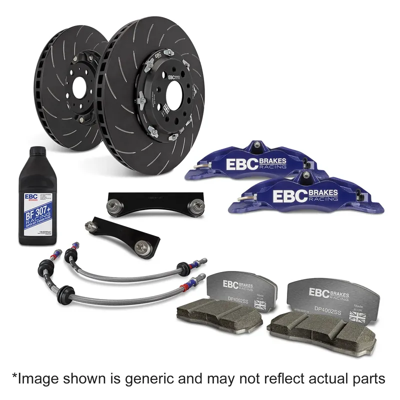 Super Sale EBC EBC Racing 12-17 Ford Fiesta ST (Mk7) Blue Apollo-4 Calipers 330mm Rotors Front Big Brake Kit