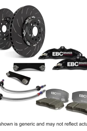 EBC EBC Racing 2017+ Hyundai i-30 N 2.0T Black Apollo-4 Calipers 355mm Rotors Front Big Brake Kit New Release