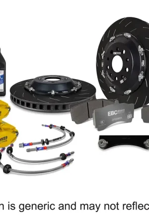 Weekend Sale EBC EBC Racing 2019+ Toyota GR Supra Yellow Apollo-6 Calipers 380mm Rotors Front Big Brake Kit